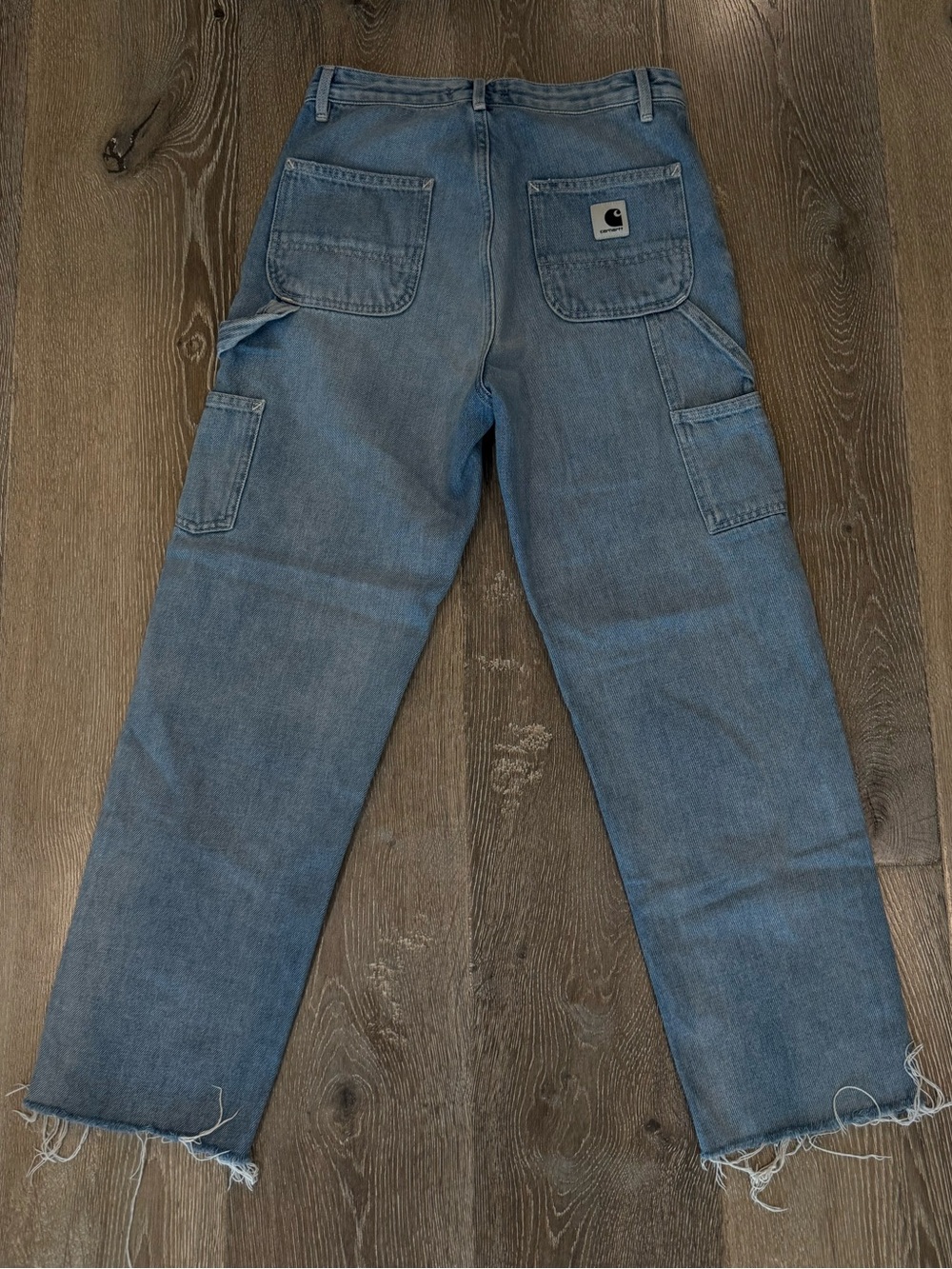 Carhartt WIP Women's Relaxed Carpenter Jeans in Light Blue Denim